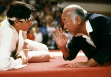 Daniel LaRusso and Mr Miyagi