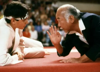 Daniel LaRusso and Mr Miyagi