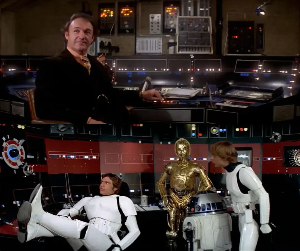 Similarities between the Death Star and Lex Luthor's lair